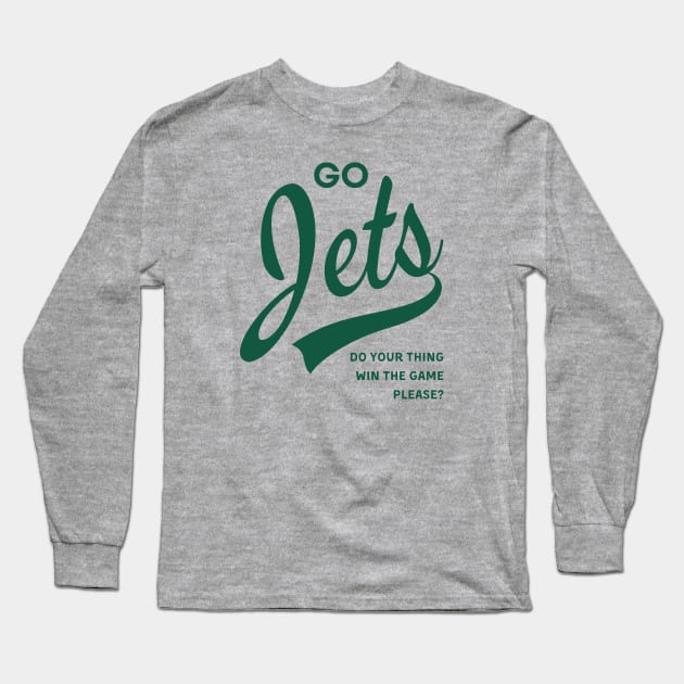 Go Jets vintage style Long Sleeve T-Shirt by Sleepless in NY